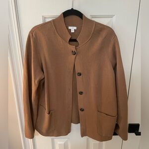 J. Jill Brown Knit Jacket